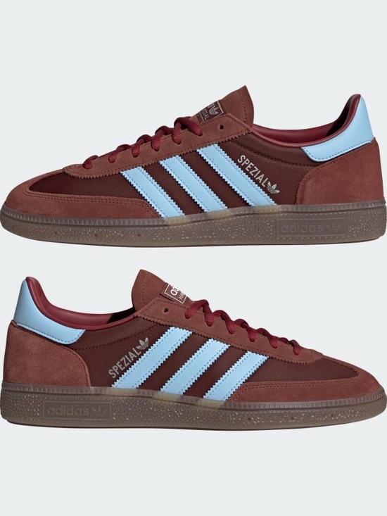 adidas Shoes - ADIDAS Handball Spezial Sneakers • Size 8W/7M Brown/Sky Blue • NWT TikTok Viral